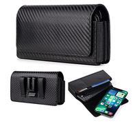 Funda doble para teléfono, funda de metal con clip para cinturón para iPhone 16 Pro Max, Samsung Galaxy S25 Ultra A16 A55 HONOR X6b X7b Moto G85 G55 OnePlus 13 Google Pixel 8 Pro