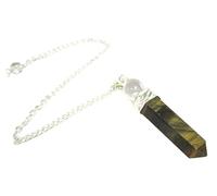 Funda Dos en Uno Ojo de Tigre Cuarzo Puntero colgante moda hombres mujeres regalo energía cristal curación Gemstone