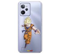 Funda Dragon Ball Z Goku SS1 para Realme C31 - Carcasa Silicona TPU Flexible Transparente - Licencia Oficial