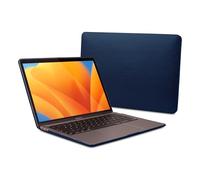Funda Dreem Euclid MacBook Air - Funda rígida para portátil de 15 Pulgadas para MacBook Air 2023 (M2), Cuero Vegano de Lujo, Cubierta Superior e Inferior para Mayor protección - Real