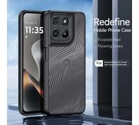 Funda DUX DUCIS a prueba de golpes para Motorola Edge 50 Fusion 60 Pro G56 G57 G67 Power G100S con cubierta trasera de líneas fluidas transparentes Negro