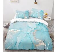 Funda Edredon 220X240 con 2 Fundas De Almohada De 40X75Cm Microfibra Suave Ropas De Cama Marmol 220 X 240 Cm Funda Nordica Cama 150 Infantil Niña Impresión 3D