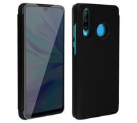 Funda Efecto Espejo Huawei P30 Lite Tapa translúcida F. Soporte - Negra