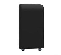 Funda elástica a prueba de polvo diseñada para aires acondicionados portátiles con correa inferior ajustable y bolsillo lateral de almacenamiento para control remoto para evitar pérdidas