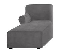 Funda elástica antideslizante para sillón de un solo brazo, sofá, apto para mascotas, color gris, cubierta para sala de estar y dormitorio, protección elegante y ajuste perfecto