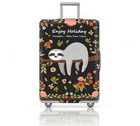Funda elástica con cremallera, funda universal lavable de poliéster para maleta de viaje de 18 a 32 pulgadas, 4 tamaños (S-XL), Negro , medium, Asesinatos