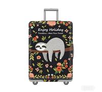 Funda elástica con cremallera, funda universal lavable de poliéster para maleta de viaje de 18 a 32 pulgadas, 4 tamaños (S-XL), Negro , small, Asesinatos