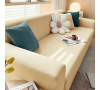 Funda elástica de color sólido para sofá de esquina gruesa para sala de estar, protector de muebles elástico para 1/2/3/4 plazas, se adapta a 145-185 cm, color 10