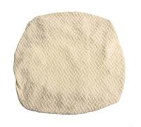 Funda elástica de tela jacquard para sillas de comedor, funda elástica de grado hotelero, lavable a máquina, beige/caqui/gris medio/negro (beige)