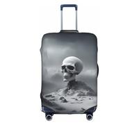 Funda elástica Duradera para Maletas con diseño de Calavera Punk Blanca: Protege y distingue tu Equipaje