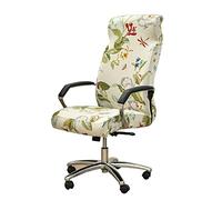 Funda elástica for Silla de Oficina, Funda for Silla Gamer, Universal Lavable Silla giratoria de Oficina, Silla de computadora con reposabrazos.(Q6,L)