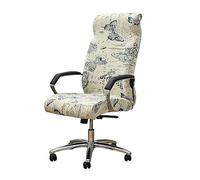 Funda elástica for Silla de Oficina, Funda for Silla Gamer, Universal Lavable Silla giratoria de Oficina, Silla de computadora con reposabrazos.(Q4,L)
