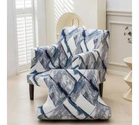 Funda elástica for sillón de banquete, funda de punto con brazos, antideslizante e impermeable, ideal for sala de estar, oficina, recepción y protección for muebles aptos for mascotas.(Clouds)