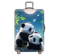 Funda EláStica Gruesa para Maleta,Panda Grafiti GeoméTrico Cielo Estrellado Fundas para Maletas De Viaje,Antipolvo,Resistente A ArañAzos,Lavable,Cabina Luggage Cover (Animal,S(18-21inch))