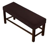 Funda elástica otomana para banco, lavable, protector de cojín elástico para sala de estar y cocina, color marrón oscuro, se adapta a muebles de interior de 70 a 82 pulgadas
