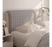 Funda elástica para cabecero de cama, algodón PP grueso, protección contra el polvo, mejora la decoración del dormitorio, ajuste universal para comodidad de lectura