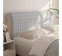 Funda elástica para cabecero de cama, algodón PP grueso, protección contra el polvo, mejora la decoración del dormitorio, ajuste universal para comodidad de lectura