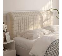 Funda elástica para cabecero de cama, protección contra el polvo de algodón PP grueso, mejora la decoración del dormitorio, ajuste universal para comodidad de lectura