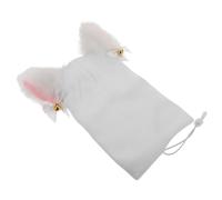 Funda Elástica para Casco de Esquí Blanco Orejas de Gato | Hilo Lavable y Portátil, Durabilidad y Practicidad Excelentes, para Esquí en Invierno, Uso en Casco Color Aleatorio