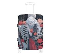 Funda elástica para equipaje de mano, antiarañazos, funda elástica para equipaje de 18 a 32 pulgadas, Skeleton Love Beauty Anime, S 18-20 in