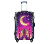 Funda elástica para equipaje de viaje con diseño de noche estrellada persa y mezquita, antiarañazos, Black, S