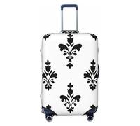 Funda elástica para equipaje de viaje con diseño extraño, protector de maleta, funda de equipaje con impresión antiarañazos, Black, XL