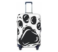 Funda elástica para equipaje de viaje, diseño de graffiti, diseño de vector de pata, antiarañazos, Black, XL