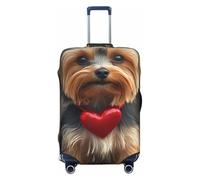 Funda elástica para Equipaje de Viaje Yorkshire Terrier, antiarañazos, se Adapta a Maletas de 45 a 81 cm.