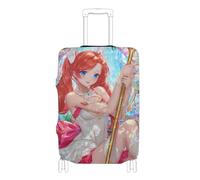 Funda elástica para equipaje, grande, resistente a los arañazos, para maleta, protección elástica para equipaje de 45,7 a 81,3 cm, Shiny Magic Anime Girl, L 26-28 in