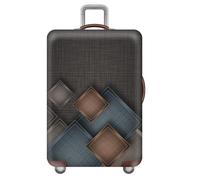 Funda Elástica para Maleta con Diseño de Panal de Abeja Funda Antipolvo para Maleta con Ruedas Luggage Cover con Estampado Geométrico Sencillo Accesorios para Maletas (L,Pattern 5)