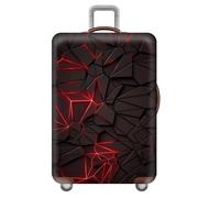 Funda Elástica para Maleta con Diseño de Panal de Abeja Funda Antipolvo para Maleta con Ruedas Luggage Cover con Estampado Geométrico Sencillo Accesorios para Maletas (L,Pattern 2)