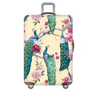 Funda EláStica para Maleta De Viaje,3D Flor Perro Gato Fundas para Maletas con Cremallera,A Prueba De Polvo,Reutilizable,Luggage Cover para NiñOs,NiñAs,Adultos,Mujeres (Color 4,M(22-24inch))