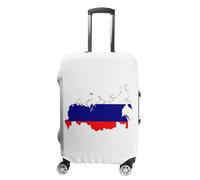 Funda Elástica para Maleta De Viaje De 18 A 32 Pulgadas Funda Protectora con Estampado De La Bandera De Rusia Lavable Tamaño S