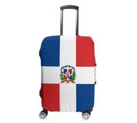 Funda Elástica para Maleta De Viaje para Maletas De 18 A 32 Pulgadas con Estampado De La Bandera De República Dominicana Lavable Y Reutilizable para Proteger Tu Equipaje (XL)