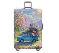 Funda EláStica para Maleta De Viaje,Pintura Al óLeo De Flores Y Frutas Funda Protectora para Maletas,Gruesa,Lavable,AntiarañAzos,Antipolvo Luggage Cover,NiñAs,Mujeres (Color 4,S(18-21inch))