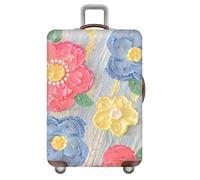 Funda EláStica para Maleta,Estampado De Flores Y Cielo Estrellado Submarino,Fundas De Viaje para Maletas,Lavable,AntiarañAzos,Funda para Equipaje,NiñOs,Adultos,Luggage Cover (Color 4,M(22-24inch))
