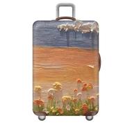 Funda EláStica para Maleta,Estampado De Flores Y Cielo Estrellado Submarino,Fundas De Viaje para Maletas,Lavable,AntiarañAzos,Funda para Equipaje,NiñOs,Adultos,Luggage Cover (Color 6,XL(29-32inch))