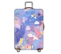 Funda EláStica para Maleta,Estampado De Flores Y Cielo Estrellado Submarino,Fundas De Viaje para Maletas,Lavable,AntiarañAzos,Funda para Equipaje,NiñOs,Adultos,Luggage Cover (Color 1,XL(29-32inch))
