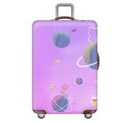 Funda EláStica para Maleta,Estampado De Flores Y Cielo Estrellado Submarino,Fundas De Viaje para Maletas,Lavable,AntiarañAzos,Funda para Equipaje,NiñOs,Adultos,Luggage Cover (Color 2,L(25-28inch))