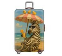Funda EláStica para Maleta,Playa Animales Mascotas Fundas para Maletas,Funda para Equipaje para Viajes,Lavable,AntiarañAzos,A Prueba De Polvo,Luggage Cover,NiñOs,Adultos (Cebra,XL(29-32inch))