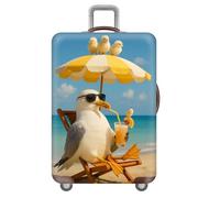 Funda EláStica para Maleta,Playa Animales Mascotas Fundas para Maletas,Funda para Equipaje para Viajes,Lavable,AntiarañAzos,A Prueba De Polvo,Luggage Cover,NiñOs,Adultos (Pato,S(18-21inch))
