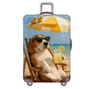 Funda EláStica para Maletas De Viaje,Animal Fundas para Maletas Lavable,Resistente Al Desgaste Y A Prueba De Polvo,Cubierta Protectora Funda para Equipaje,Luggage Cover (Perro,XL(29-32inch))