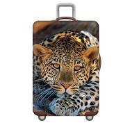Funda EláStica para Maletas De Viaje,Animal Fundas para Maletas Lavable,Resistente Al Desgaste Y A Prueba De Polvo,Cubierta Protectora Funda para Equipaje,Luggage Cover (Leopardo,L(25-28inch))