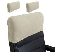 Funda elástica para reposacabezas de silla de oficina - Protector de respaldo trasero elástico minimalista de color sólido grueso y suave para silla de escritorio de jefe, silla de computadora de