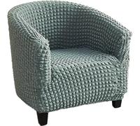 Funda Elástica para Sillón con Jacquard - Cubresillones Universales de 1 Plaza - Funda Transpirable para Sillón Club, Butaca y Cóctel - Fácil Instalación y Lavado(Green)