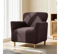 Funda elástica para sillón con reposabrazos, funda elástica de jacquard para sillón, funda suave para sillones y sillas tapizadas, ajuste universal, para proteger contra manchas, pelos y desgaste