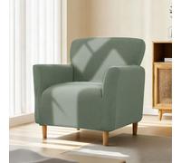 Funda elástica para sillón con reposabrazos, funda elástica de jacquard para sillón, funda suave para sillones y sillas tapizadas, ajuste universal, para proteger contra manchas, pelos y desgaste