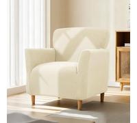 Funda elástica para sillón con reposabrazos, funda elástica de jacquard para sillón, funda suave para sillones y sillas tapizadas, ajuste universal, para proteger contra manchas, pelos y desgaste