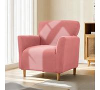 Funda elástica para sillón con reposabrazos, funda elástica de jacquard para sillón, funda suave para sillones y sillas tapizadas, ajuste universal, para proteger contra manchas, pelos y desgaste