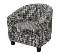 Funda elástica para sillón y silla de club, tela suave, fácil de ajustar, para decoración del hogar, protege la piel, lavable a máquina, diseño elegante